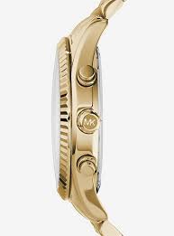Lexington Chronograph Watch (Gold) | Michael Kors | Luby 