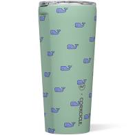 Vineyard Vines Whales Capri Blue Tumbler (24oz) | Corkcicle | Luby 