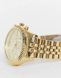 Lexington Chronograph Watch (Gold) | Michael Kors | Luby 