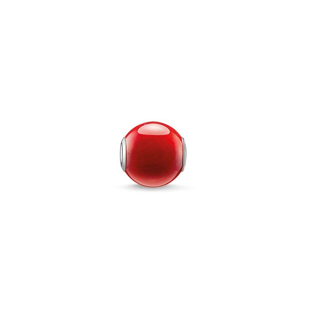 Bamboo Coral Bead (Silver/Red) | Thomas Sabo | Luby 