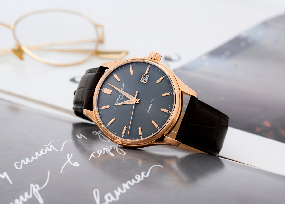 Classics Index Automatic (Rose-Gold/Grey) | Frederique Constant | Luby 