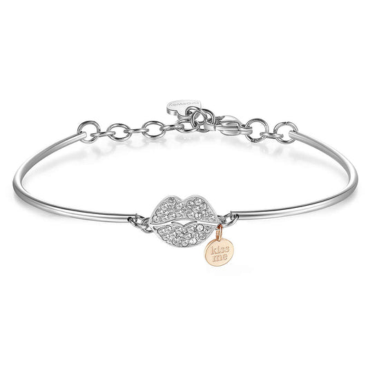 Chakra Kiss Pendant Bracelet (Silver/Rose-Gold) | Brosway Italia | Luby 