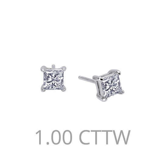 Princess Cut Stud Earrings | LAFONN | Luby 