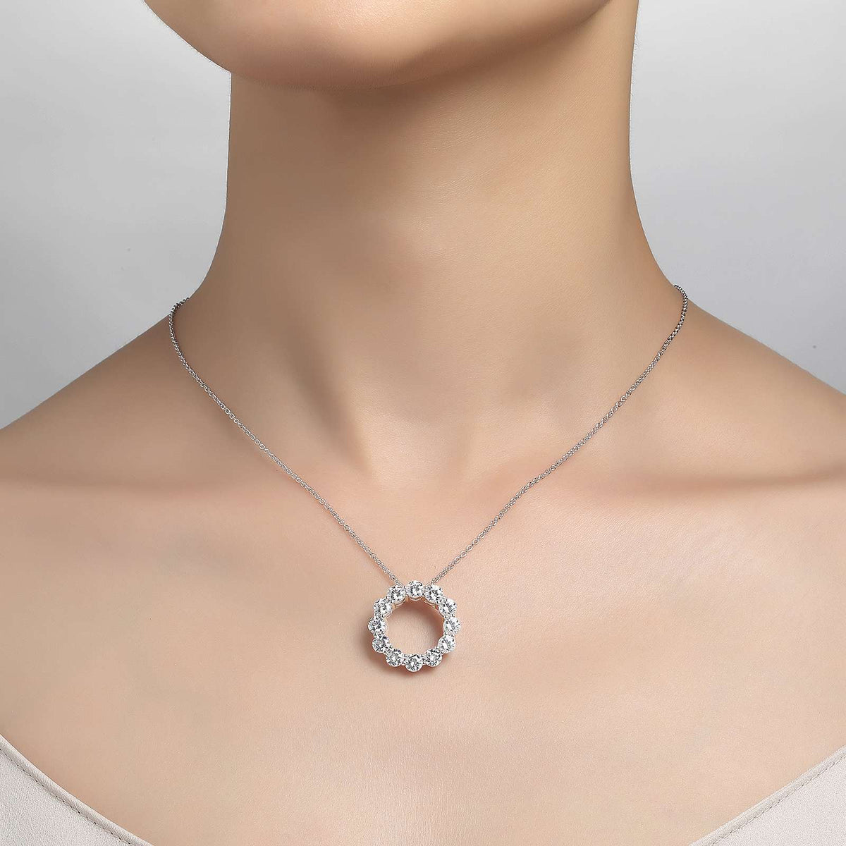 Open Circle Pendant Necklace | Lafonn | Luby 