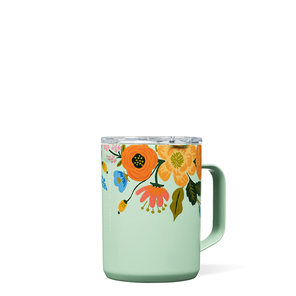 LIVELY FLORAL MINT MUG | CORKCICLE | Luby 