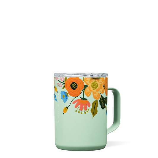 LIVELY FLORAL MINT MUG | CORKCICLE | Luby 