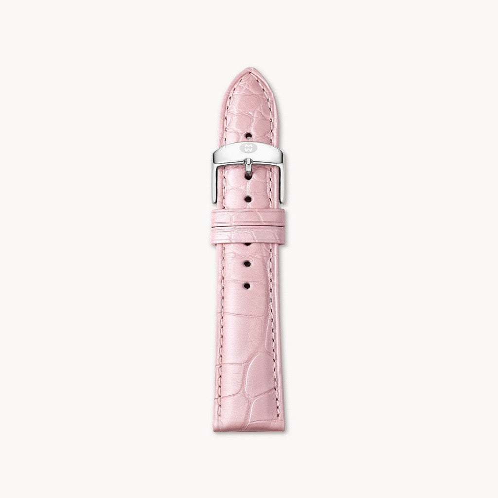Lilac Alligator Leather Watch Strap | Michele | Luby 
