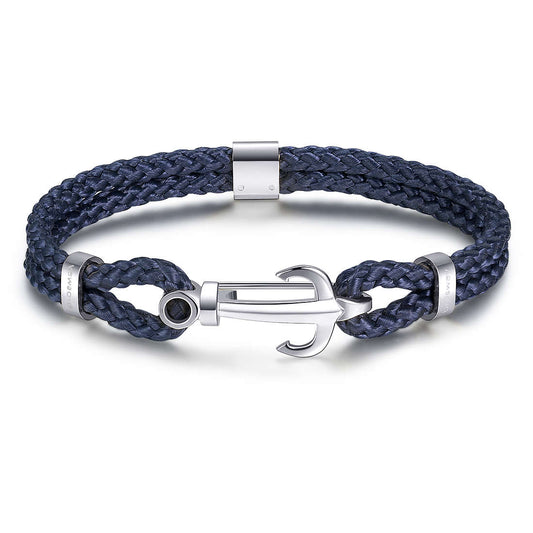 Marine Blue Nylon Bracelet (Silver) | Brosway Italia | Luby 