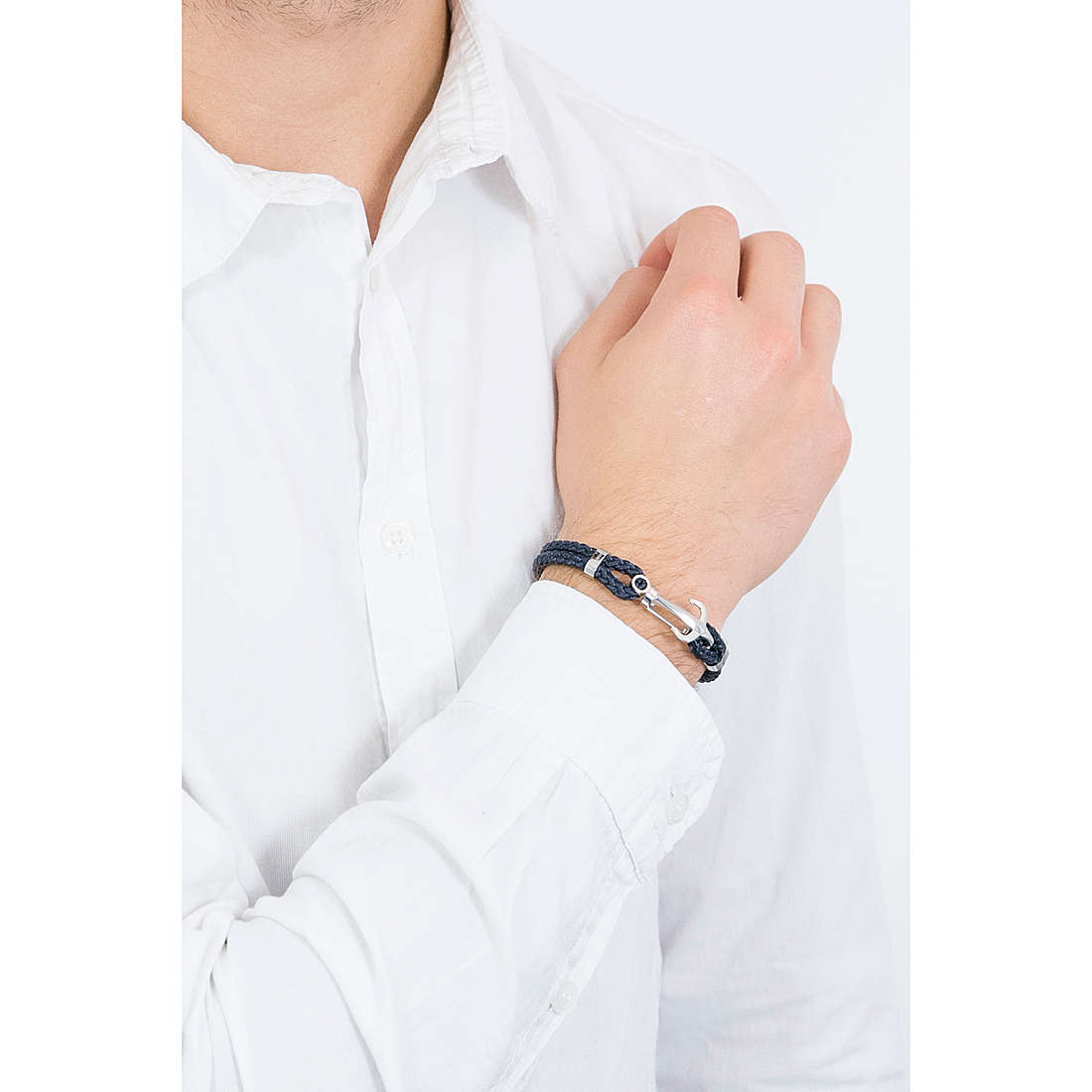 Marine Blue Nylon Bracelet (Silver) | Brosway Italia | Luby 