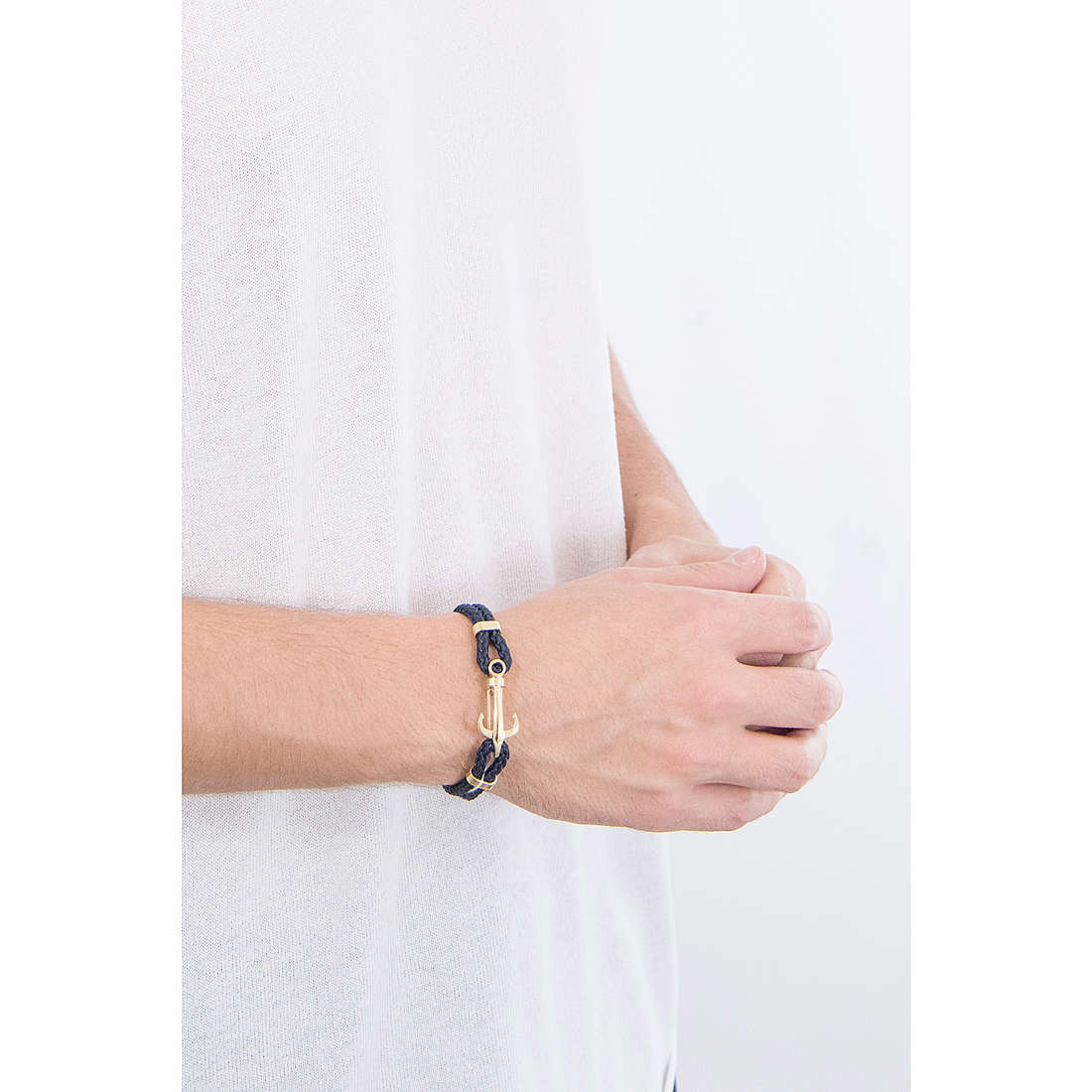 Marine Blue Nylon Bracelet (Gold) | Brosway Italia | Luby 