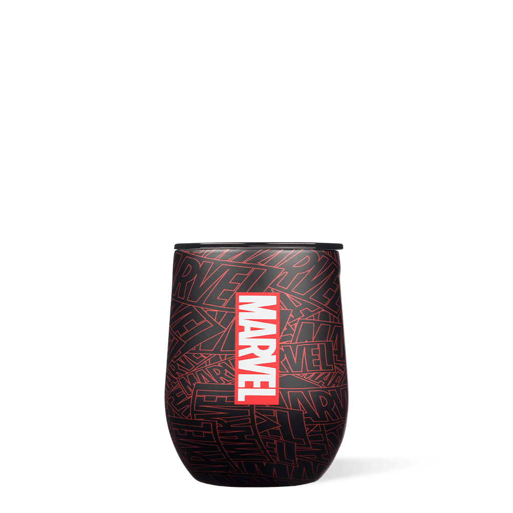 Marvel Logo Stemless 12oz | Corkcicle | Luby 