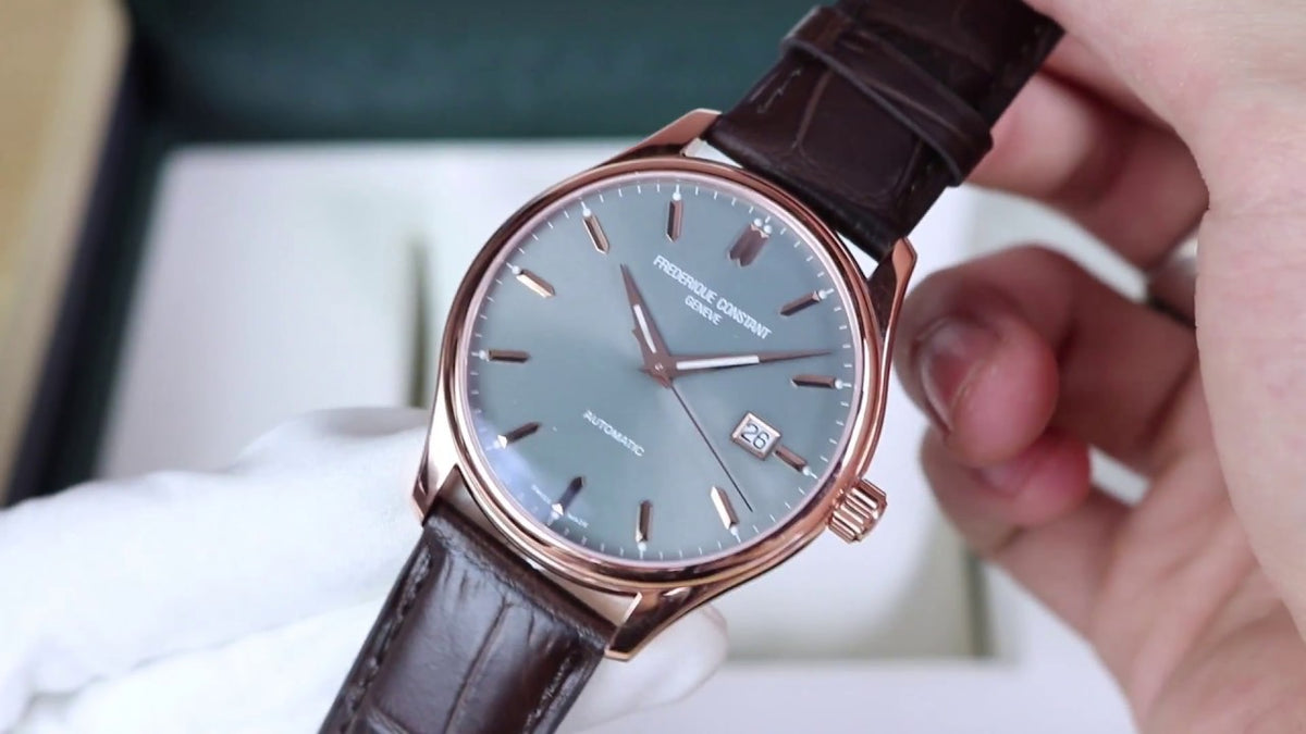 Classics Index Automatic (Rose-Gold/Grey) | Frederique Constant | Luby 