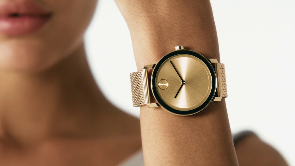 Movado BOLD Mesh Gold | Movado | Luby 