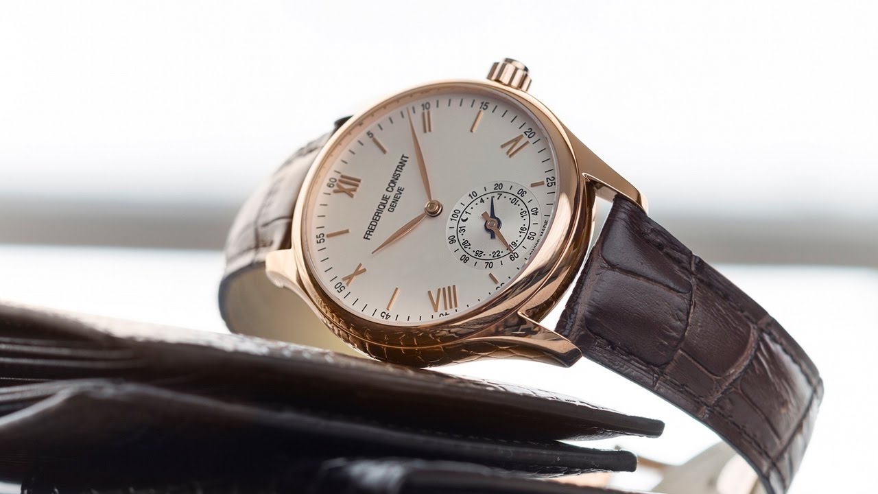 Horological Smartwatch Gents Classics (Rose-Gold/White) | Frederique Constant | Luby 