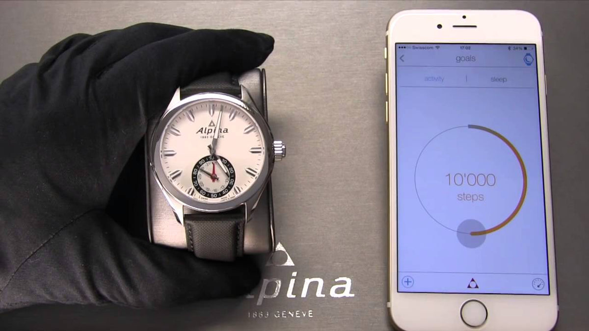 Horological Smartwatch (Black) | Alpina | Luby 