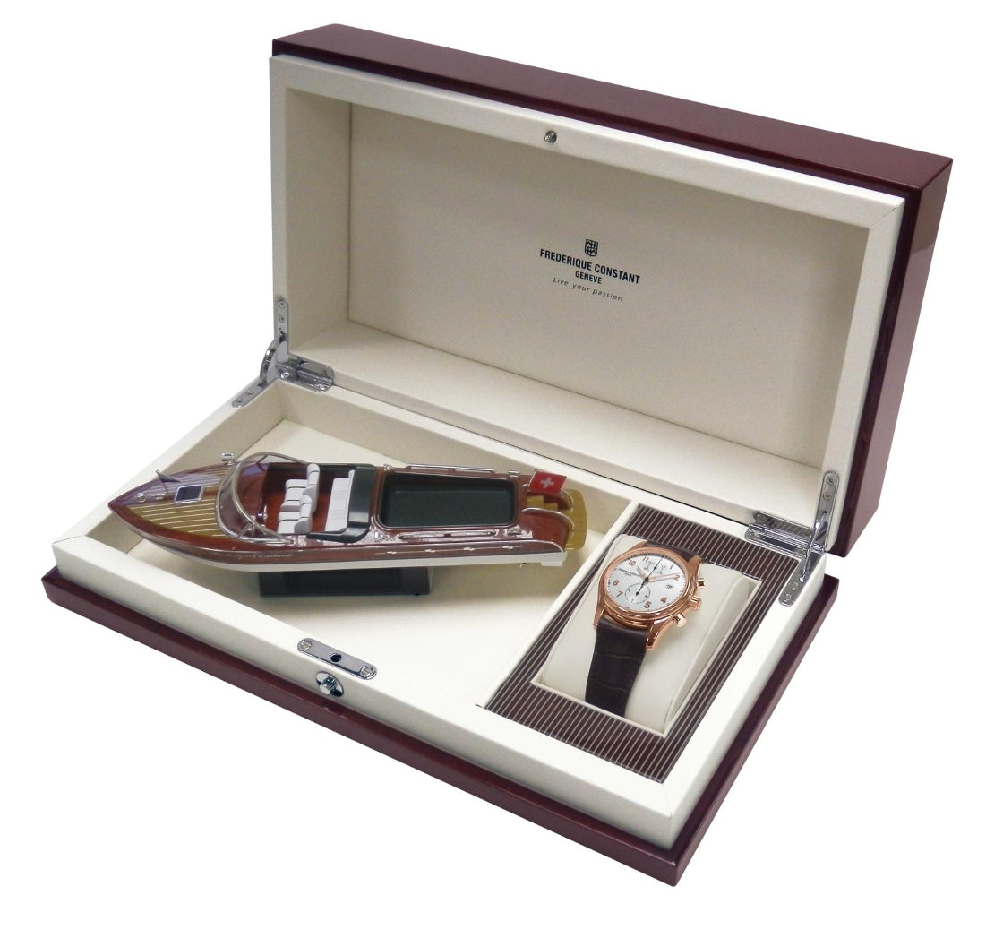 Runabout Chronograph Automatic Limited Edition (Rose-Gold White) | Frederique Constant | Luby 
