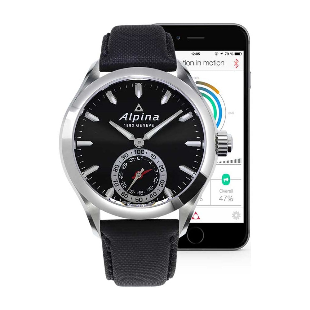 Horological Smartwatch (Black) | Alpina | Luby 