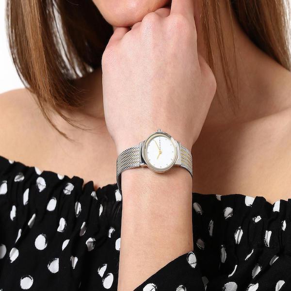 Freja Two-Tone Steel-Mesh (Silver/Gold) | Skagen | Luby 