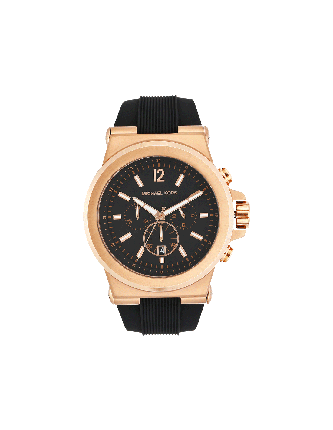 Men's Dylan Chronograph Watch (Black/Rose-Gold) | Michael Kors | Luby 