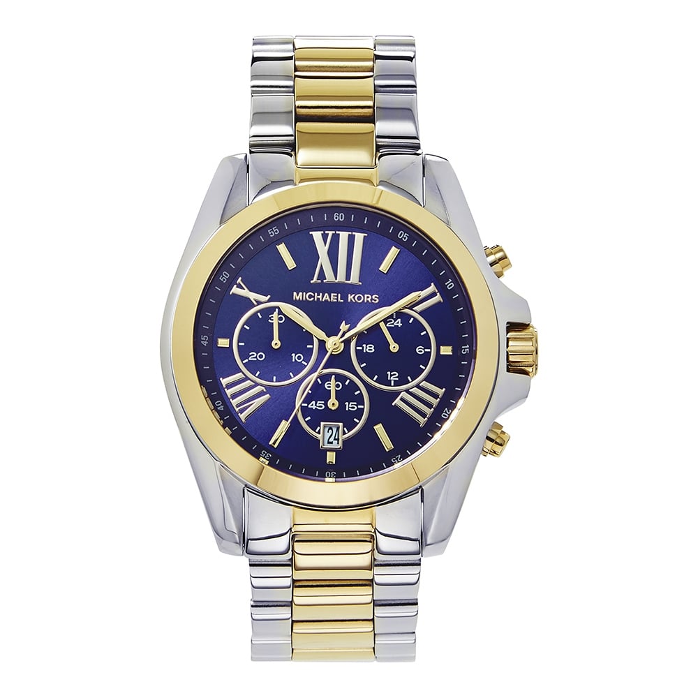 Ladies' Bradshaw Chronograph Watch (Silver/Gold) | Michael Kors | Luby 