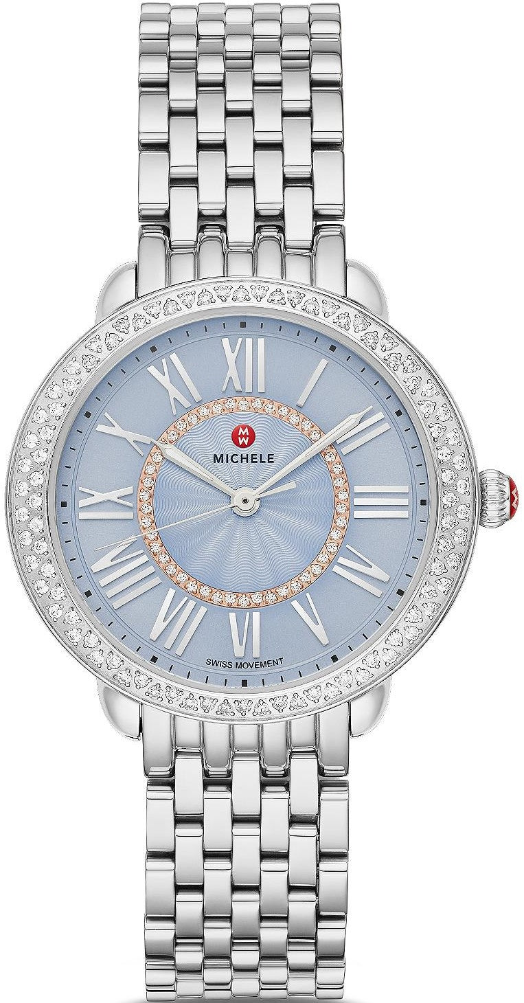 Serein Mid Stainless Diamond Watch | Michele | Luby 