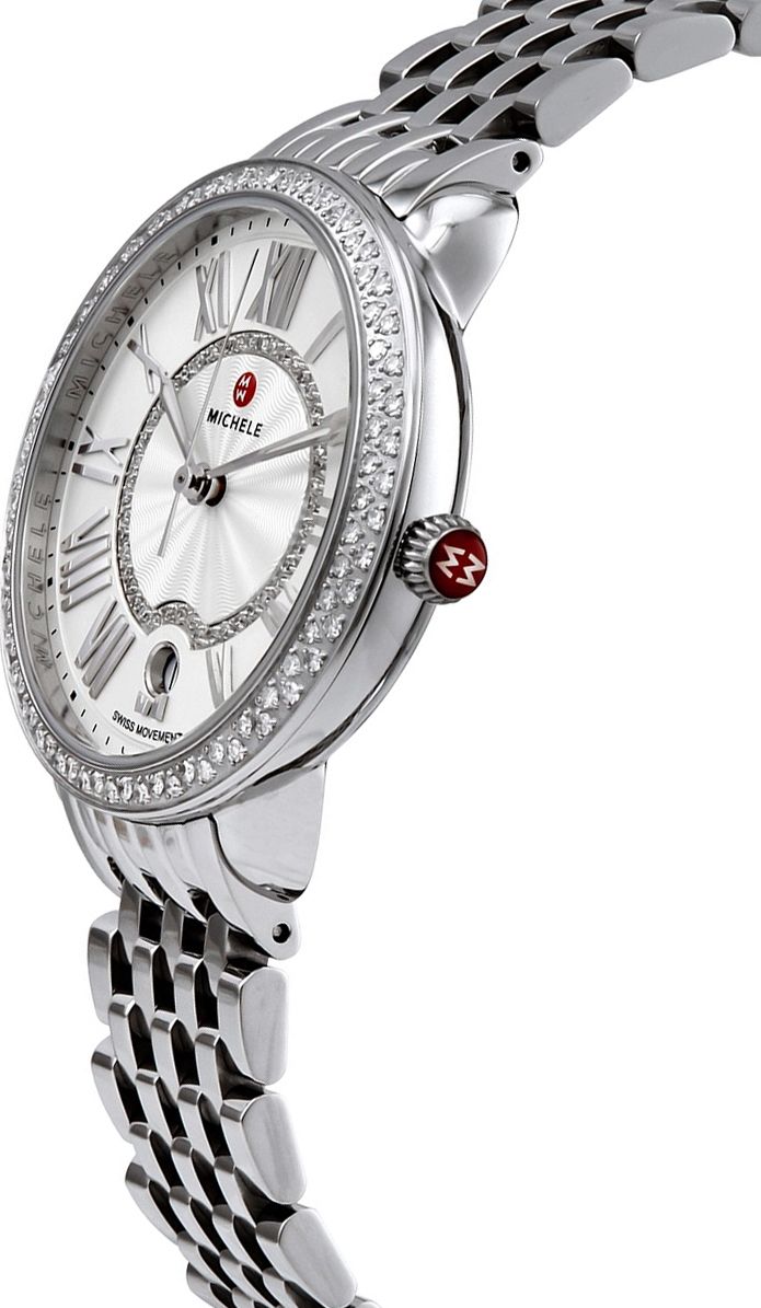 Special-Edition Serein Mid Stainless-Steel Diamond Watch | Michele | Luby 