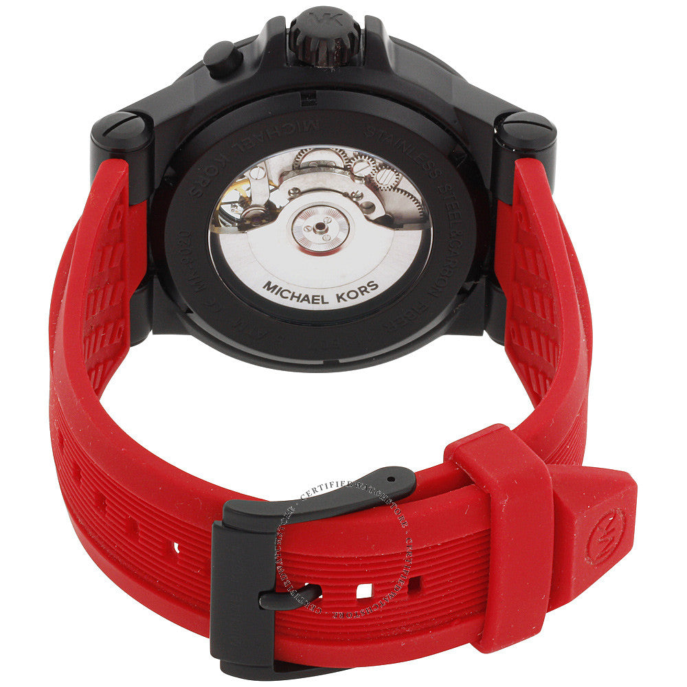 Dylan Automatic Watch (Black/Red) | Michael Kors | Luby 