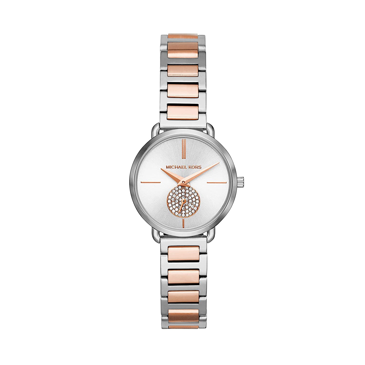 Ladies' Portia Watch (Silver/Rose-Gold) | Michael Kors | Luby 
