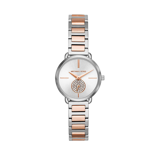 Ladies' Portia Watch (Silver/Rose-Gold) | Michael Kors | Luby 