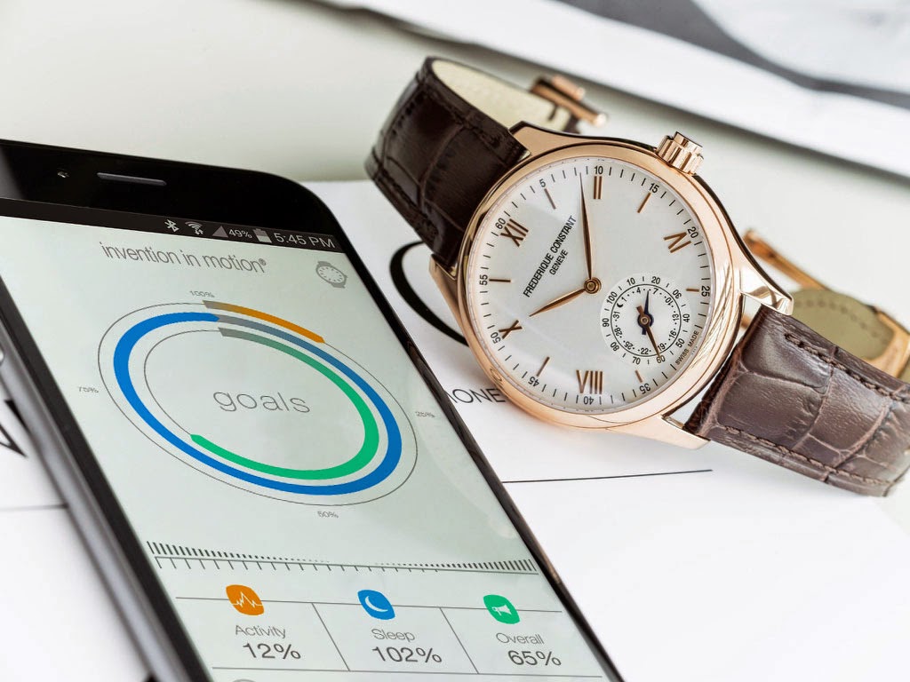 Horological Smartwatch Gents Classics (Rose-Gold/White) | Frederique Constant | Luby 