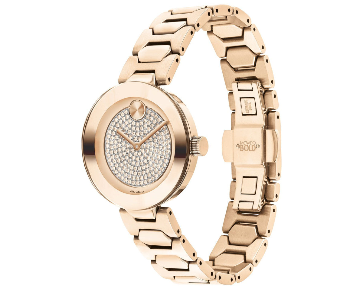 Movado BOLD Rose Gold Crystal Pavé | Movado | Luby 