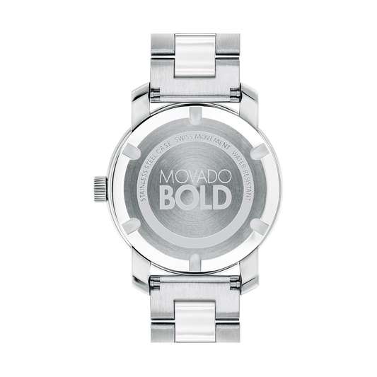 Movado BOLD Ceramic Silver | Movado | Luby 