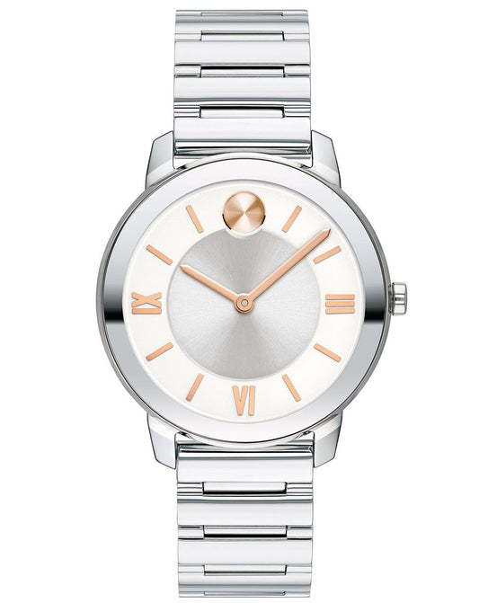 Movado BOLD Silver & White | Movado | Luby 