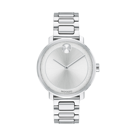Movado BOLD Shimmer Mid-Size Silver | Movado | Luby 