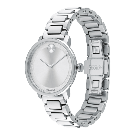 Movado BOLD Shimmer Mid-Size Silver | Movado | Luby 