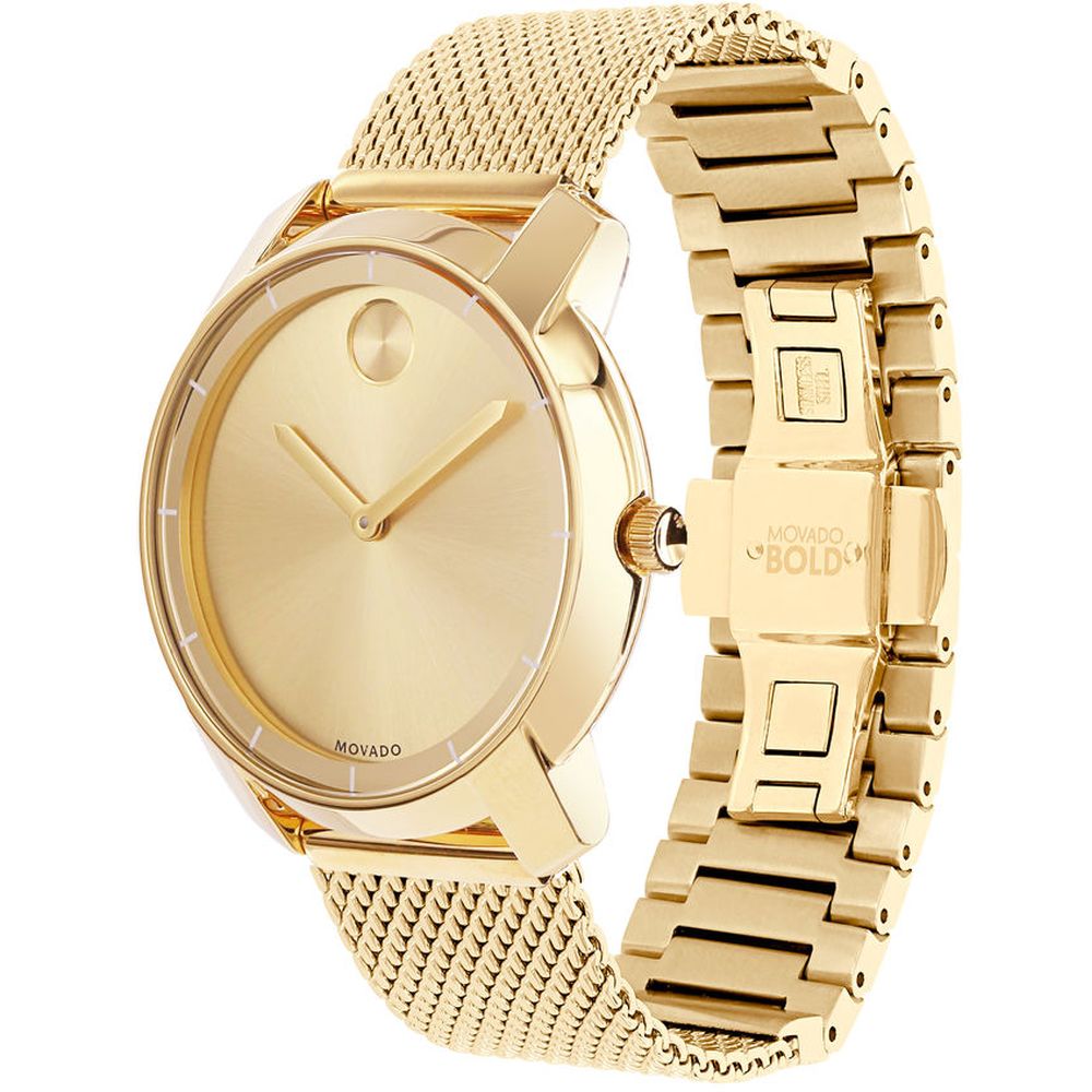 Movado BOLD Mesh Gold | Movado | Luby 