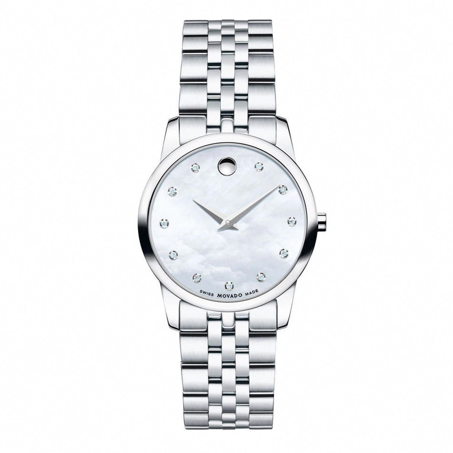 Museum Classic Mother of Pearl & Diamonds | Movado | Luby 