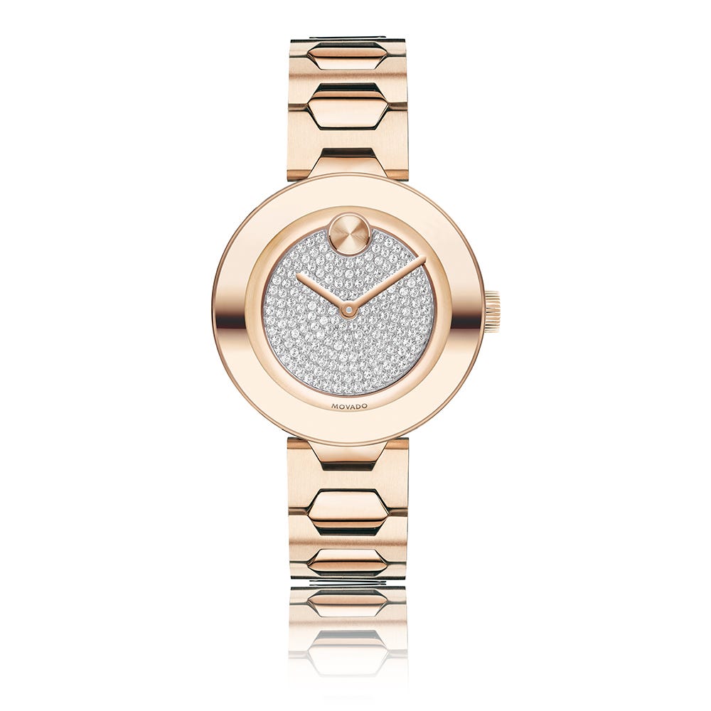 Movado BOLD Rose Gold Crystal Pavé | Movado | Luby 