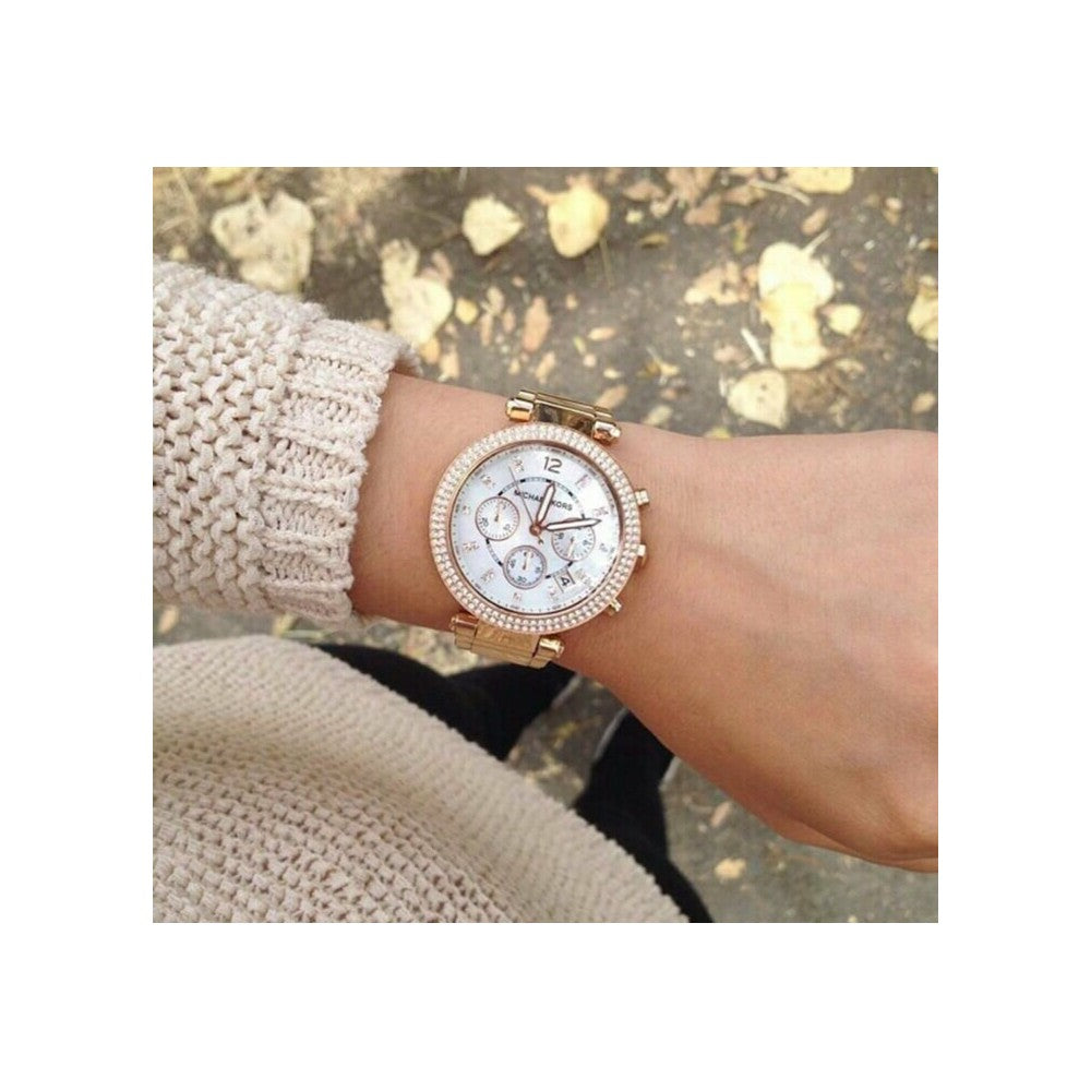 Parker Chronograph Watch (Rose-Gold) | Michael Kors | Luby 