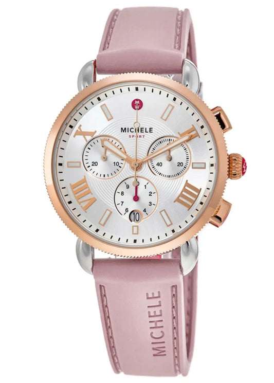 Sporty Sport Sail Two-Tone Pink Gold Watch | Michele | Luby 