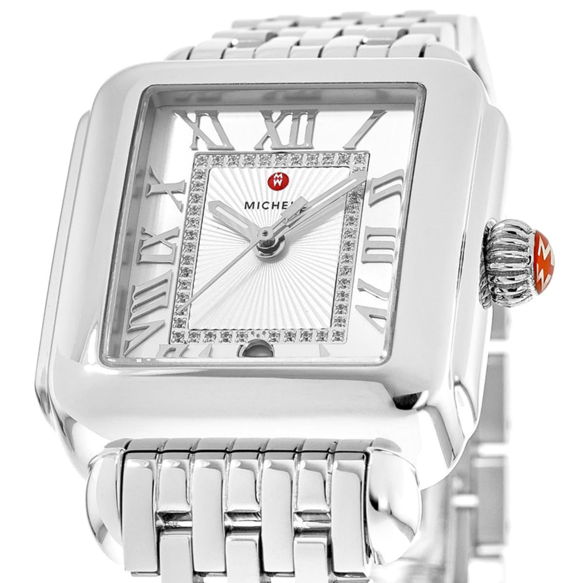 Deco Madison Silver Sunray Diamond Watch | Michele | Luby 