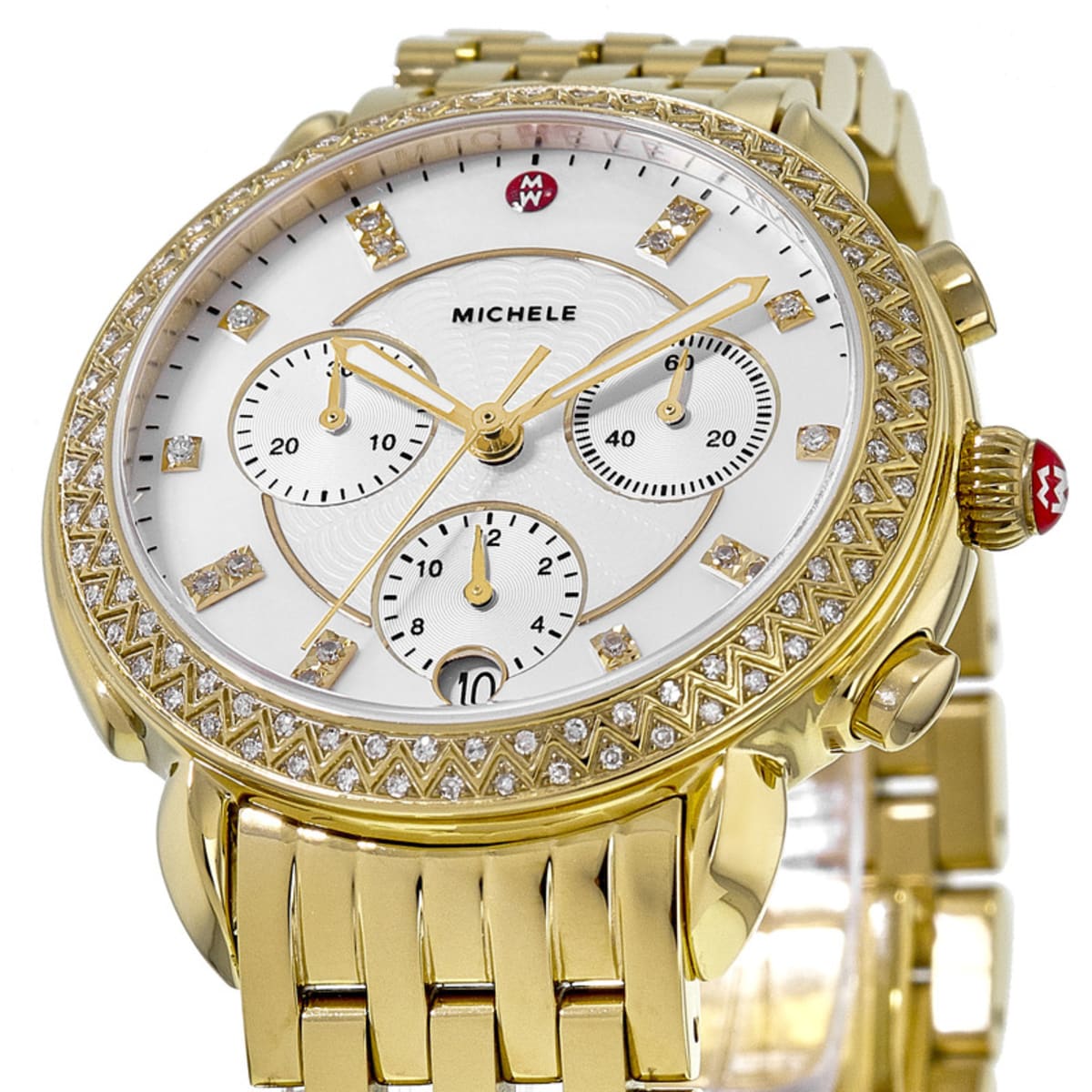 Sidney Diamond 18k Gold Watch | Michele | Luby 