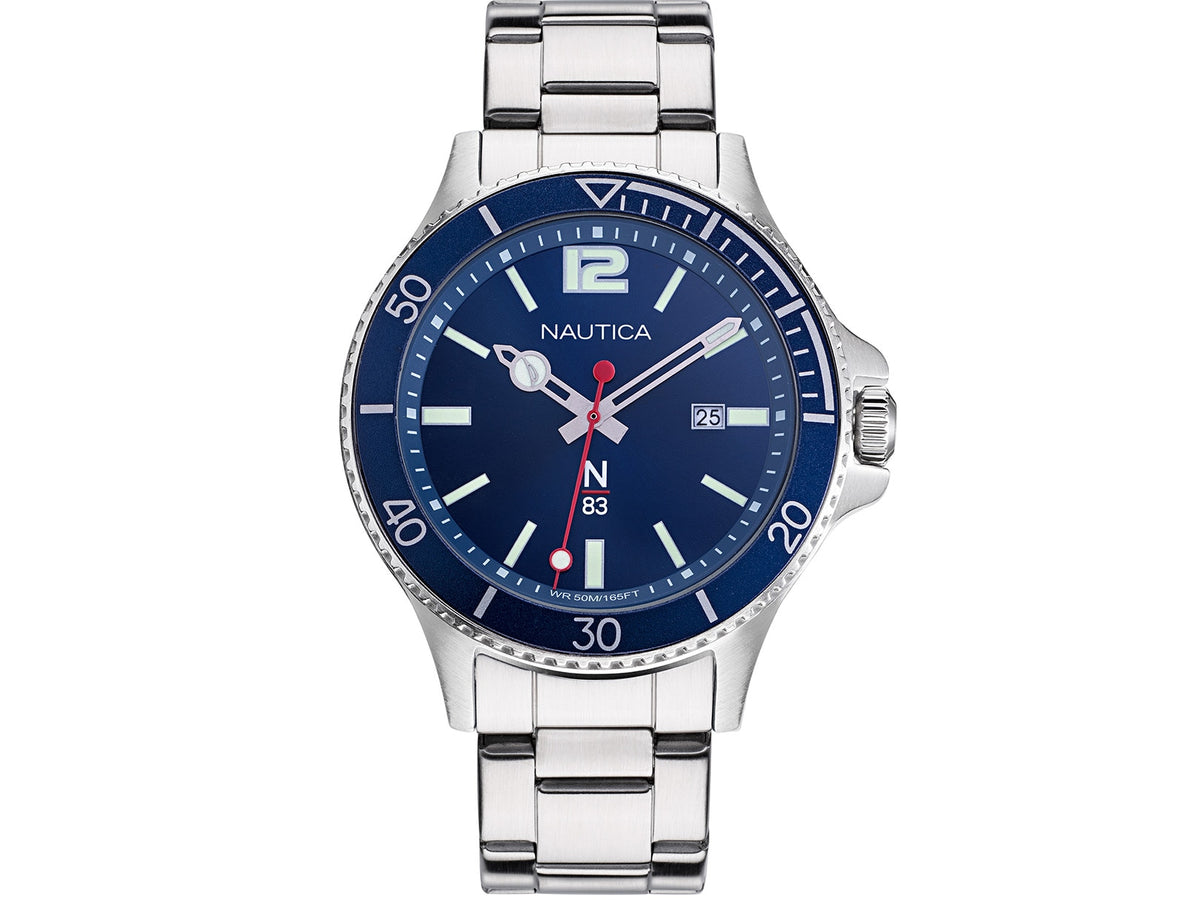 NAUTICA ACCRA BEACH SILVER DIAL BLUE | Nautica | Luby 