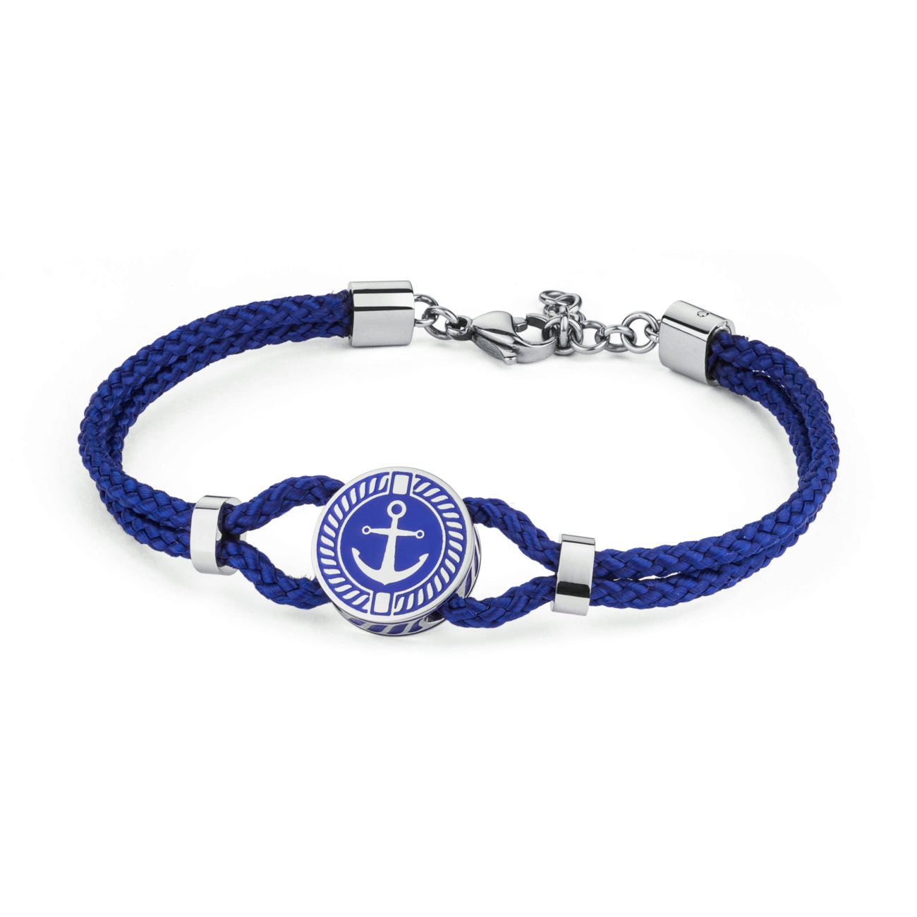 Nautilus Anchor Symbol Bracelet (Silver-Blue) | Brosway Italia | Luby 