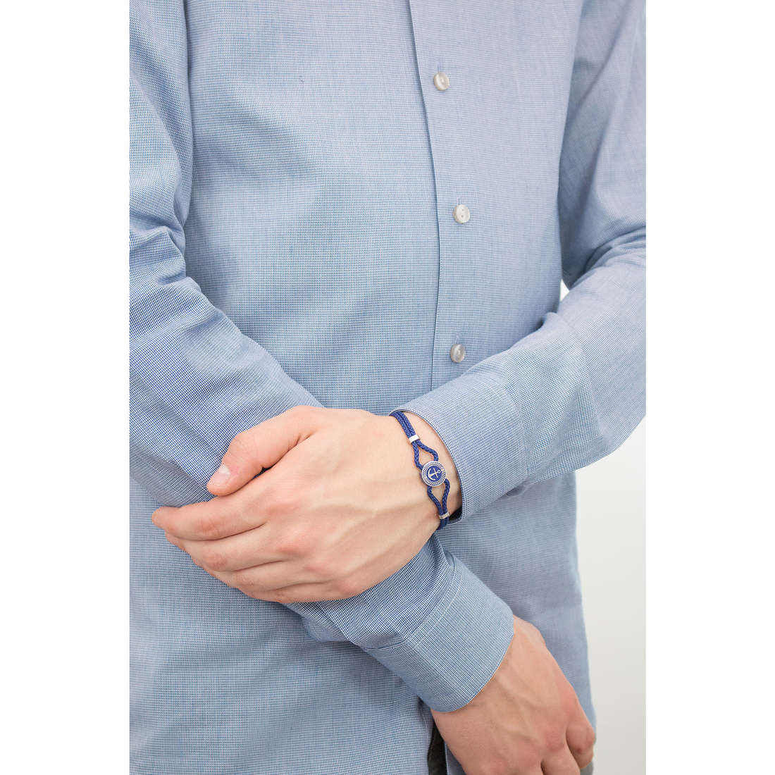 Nautilus Anchor Symbol Bracelet (Silver-Blue) | Brosway Italia | Luby 