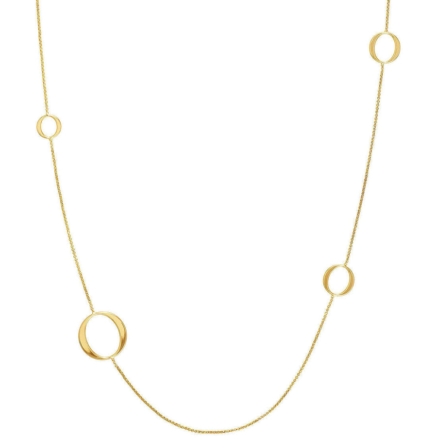 Unica Collection Circles Gold Necklace