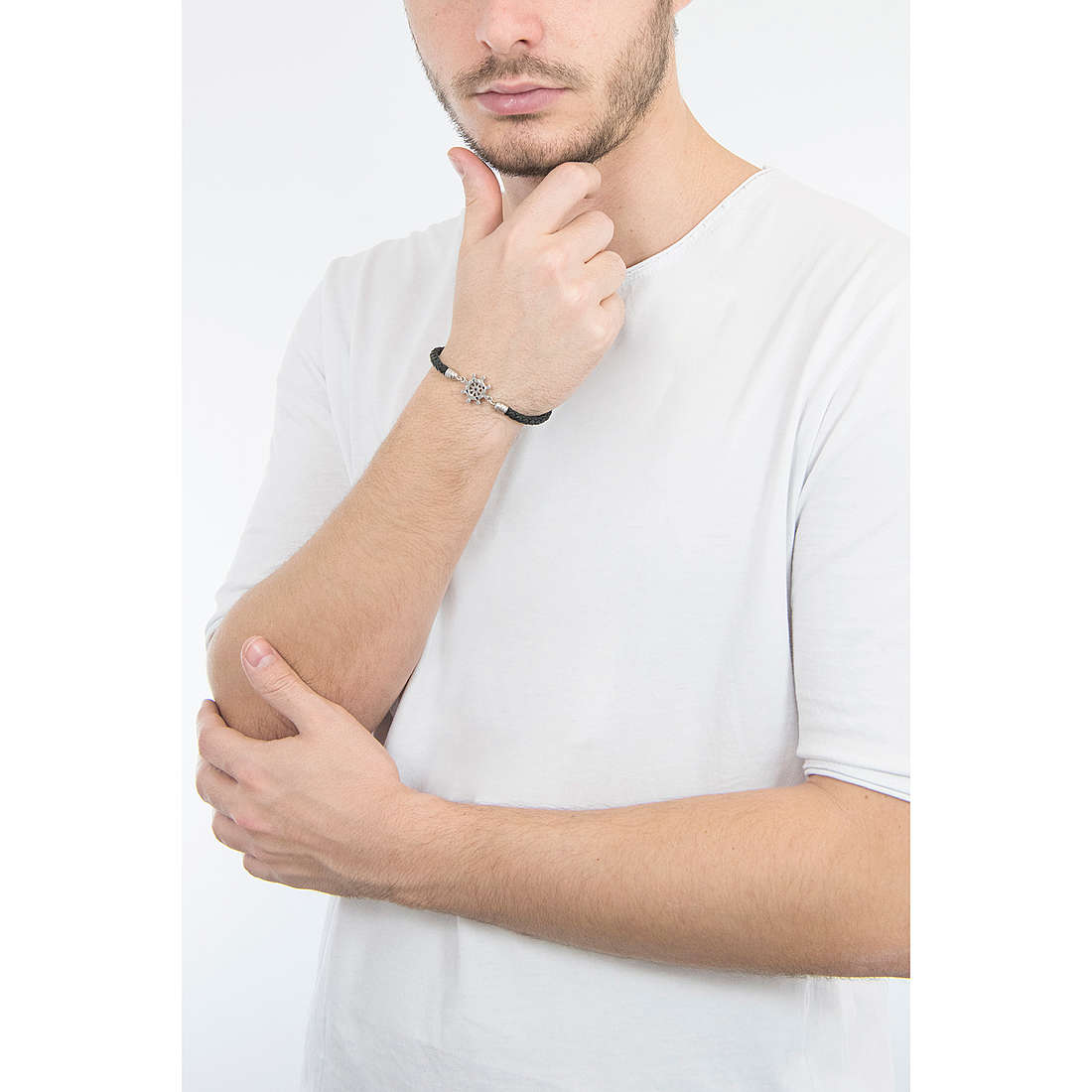 Horizon Ship Wheel Leather Bracelet | Brosway Italia | Luby 