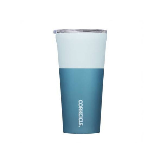 Tumbler 16oz Color Block Glacier Blue | Corkcicle | Luby 