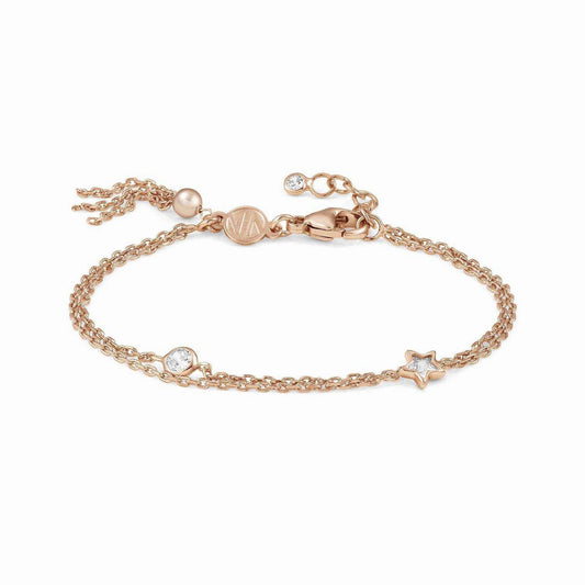 Rose Gold Bracelet with Star, Pearl & Zirconia | Nomination Italy | Luby 