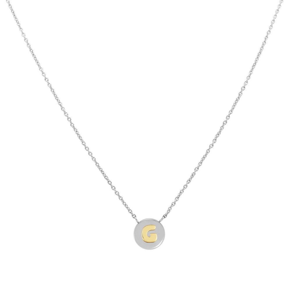 Letter G Silver & Gold Necklace | Nomination Italy | Luby 